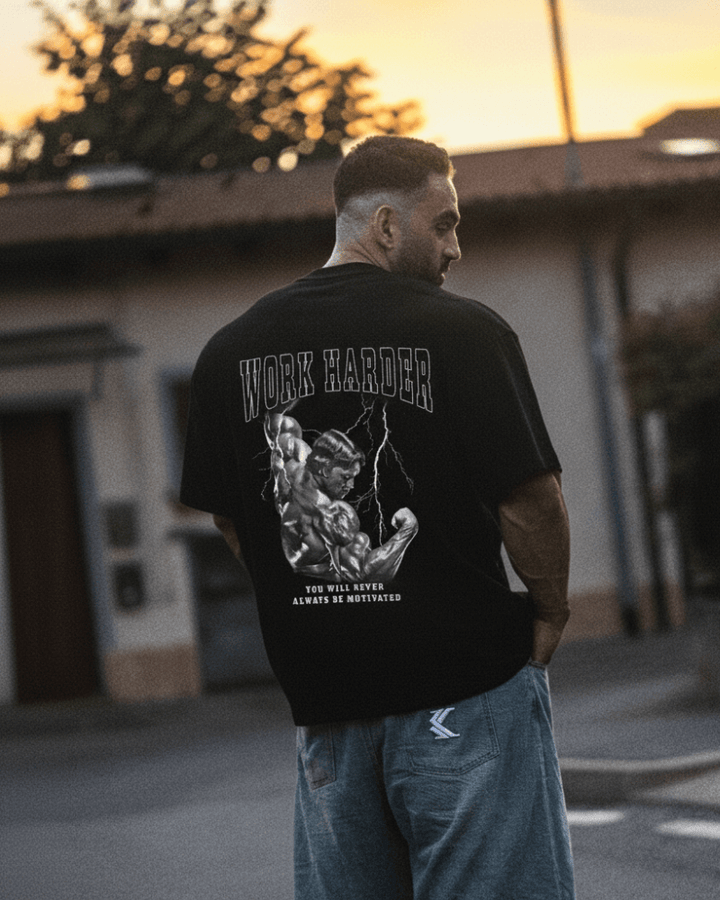 Work harder (Backprint) Oversize Blast