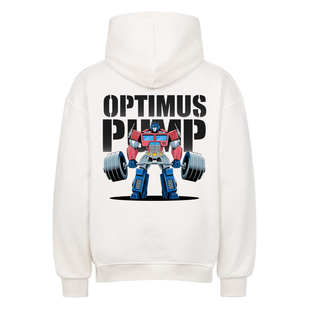 Sweat à capuche surdimensionné Optimus Pump (impression au dos)