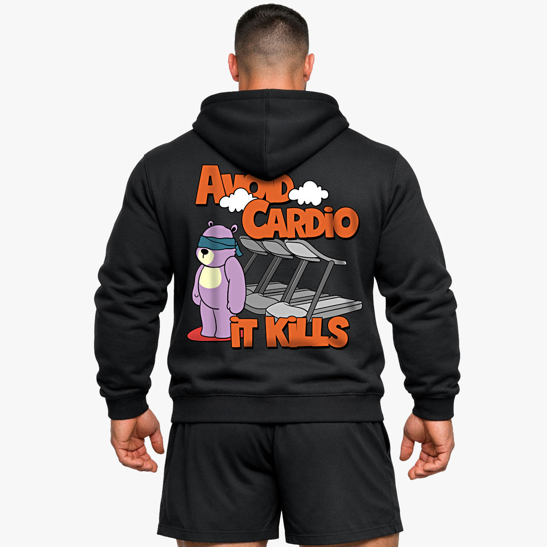 Sweat à capuche Évitez Cardio (Backprint)