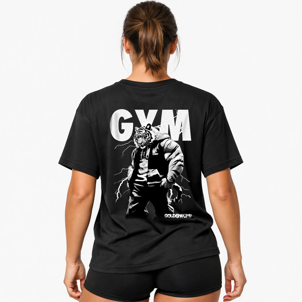 Gym-Tiger (Backprint) Oversized Shirt