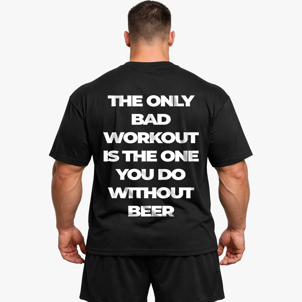 Sólo mal entrenamiento Camisa de gran tamaño (espalda estampada)