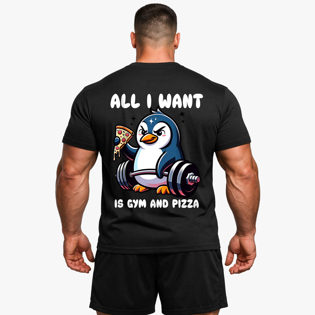 Pizza Penguine (Backprint) Shirt