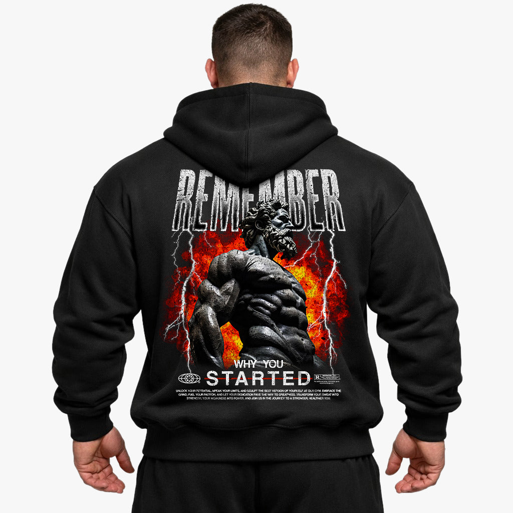 Remember Why (backprint) Oversized Hoodie