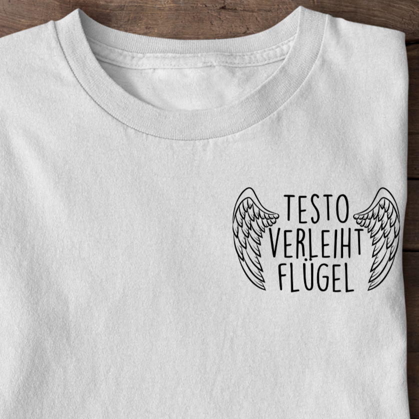 Testo verleiht flügel Oversized Shirt