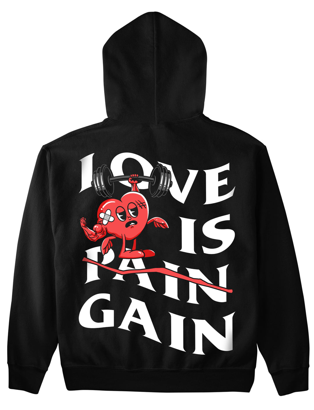 Sudadera con capucha Love is Gain (Backprint)