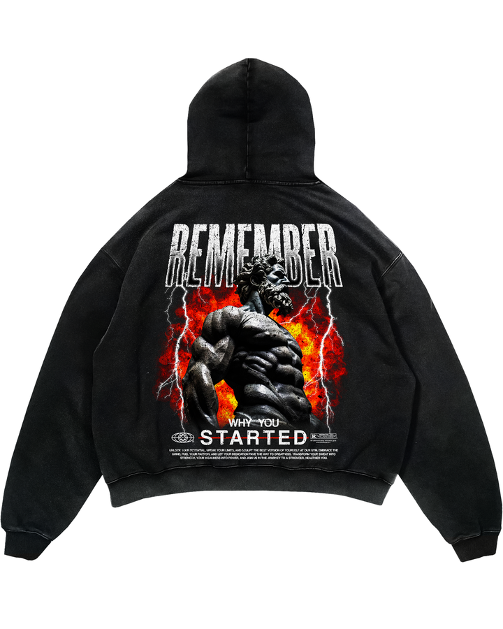 Remember Why (backprint) Oversized Hoodie
