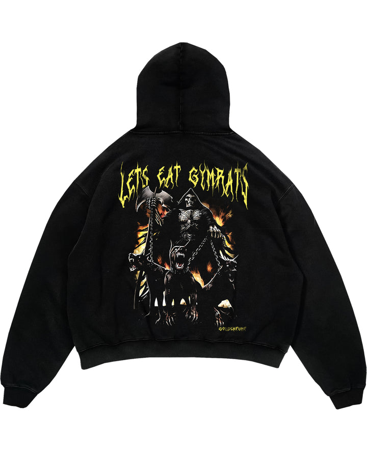 Lets eat gymrats Oversized (Backprint) Hoodie