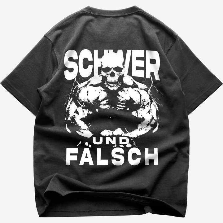 Schwer und falsch (Backprint) Oversize Blast